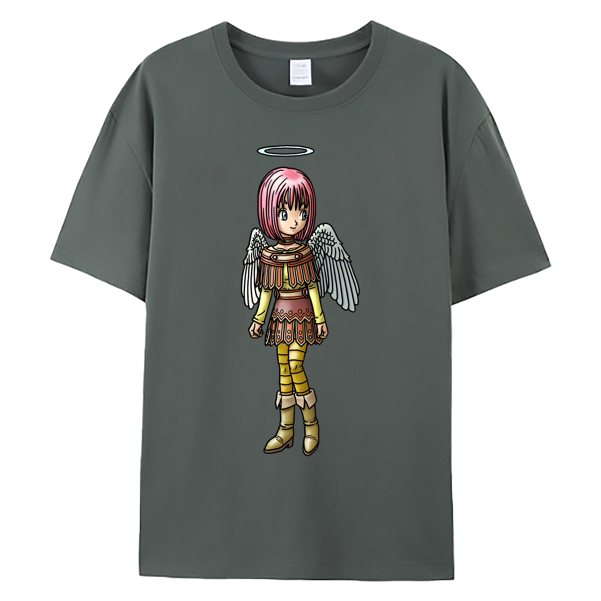 （画像用） ドラゴンクエスト Doragon Kuesuto Dragon Quest 綿100％ メンズ半袖Tシャツ｜肌触りやわらか＆通気性